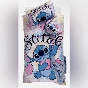 Disney Lilo & Stitch Tie Dye SINGLE Duvet Set Stitch New Reversible